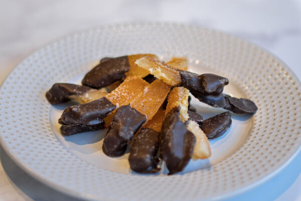 Bolsita Naranjas confitadas con Chocolate